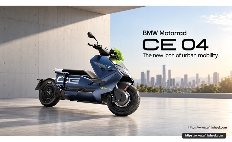 BMW Motorrad CE 04 Light White hero front three quarter production view