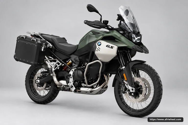 BMW Motorrad F 900 GS Adventure Blackstorm metallic hero front three quarter production view