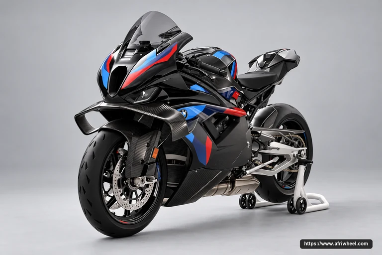 BMW Motorrad M 1000 RR M Motorsport hero front three quarter production view