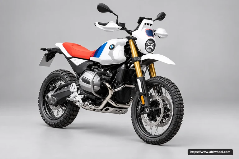 BMW Motorrad R 12 nineT Black / Red hero front three quarter production view