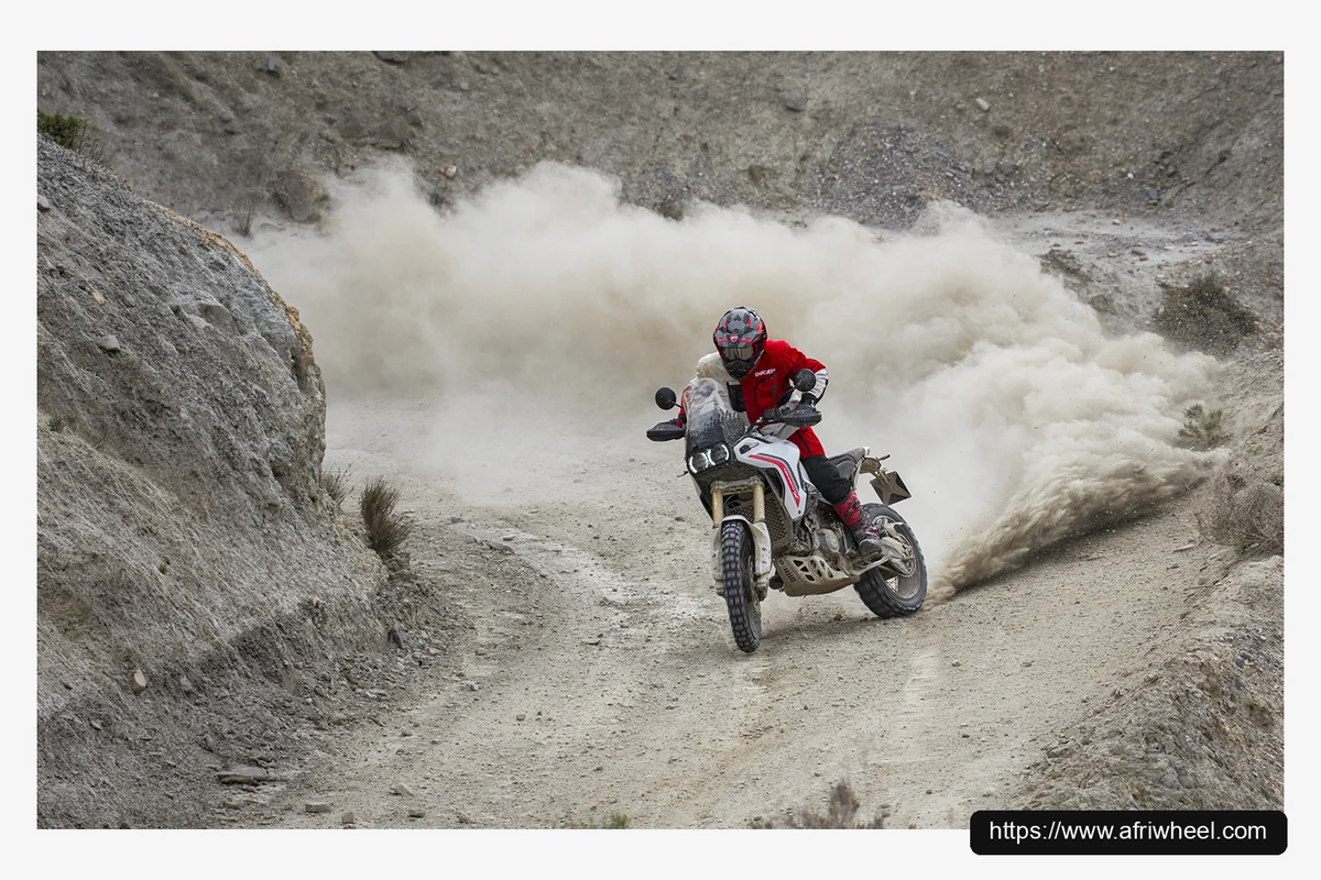 Ducati DesertX official South African reference hero three quarter