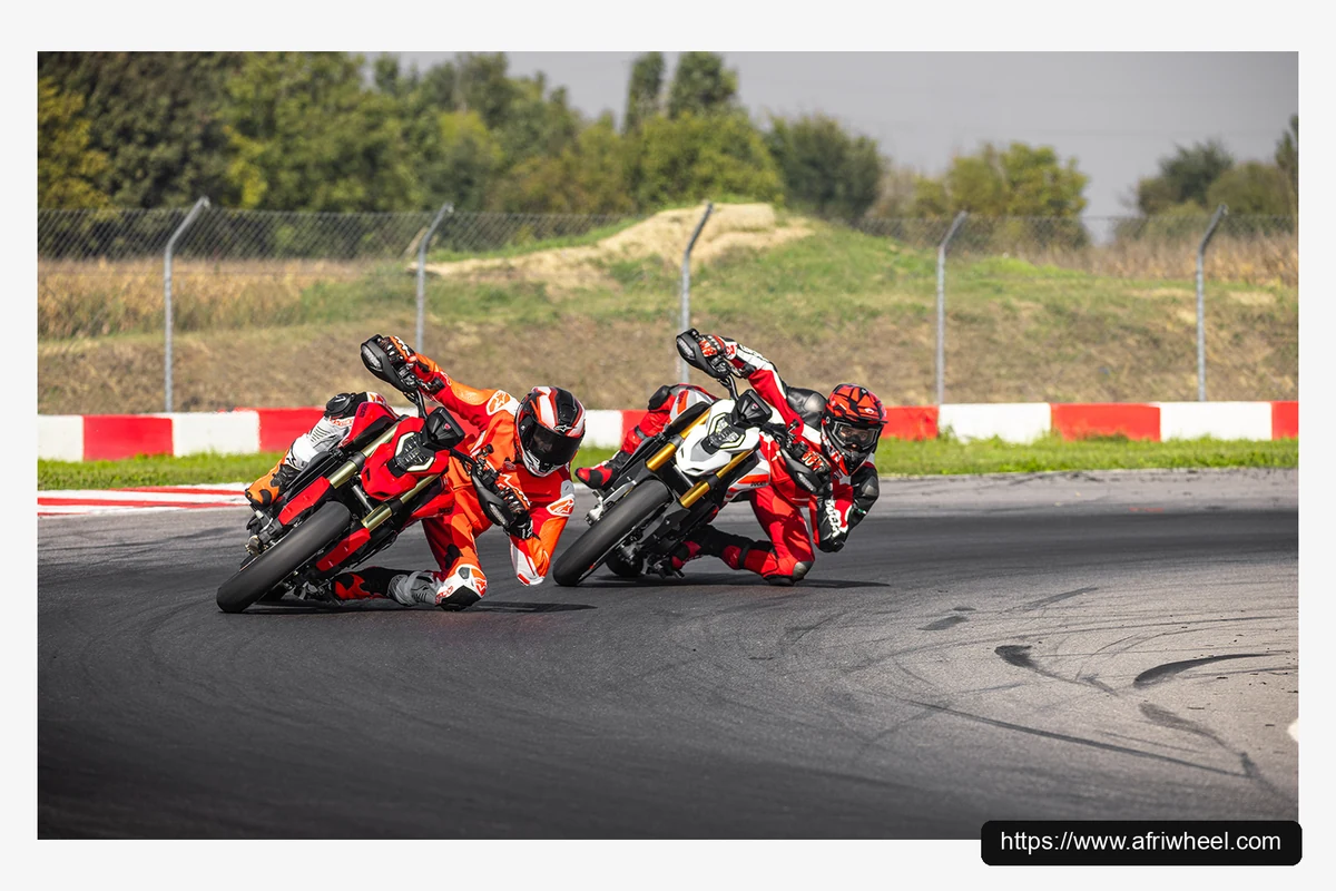 Ducati Hypermotard V2 SP official South African reference hero three quarter