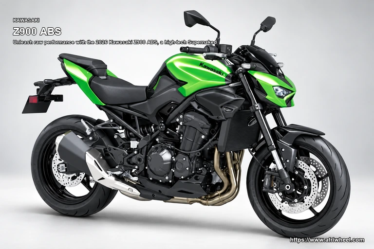 Kawasaki Z900 ABS hero front three quarter production view