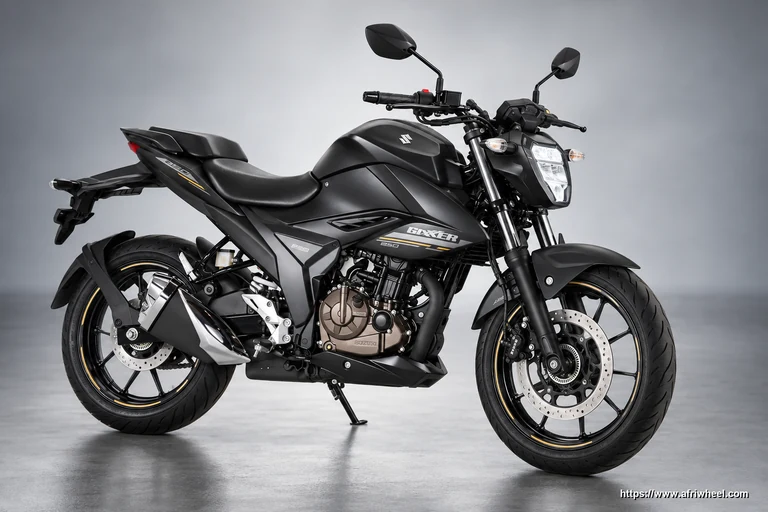 GSX250D Metallic Mat Black front three-quarter hero view