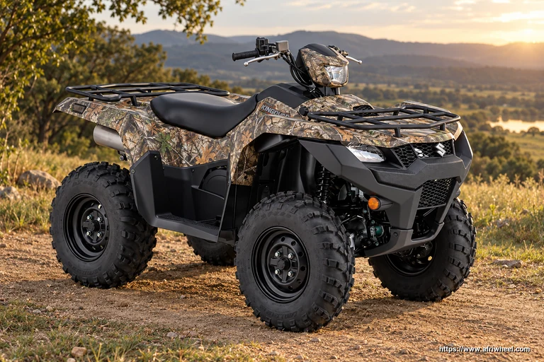 KingQuad 750 True Timber front three-quarter hero view